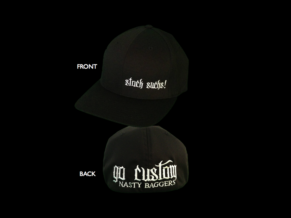 Front and back view of the NB Inc (Stock Sucks Edition) Hat.