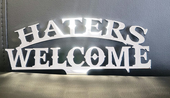 Haters Welcome Seat Topper