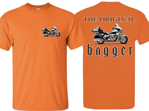 Front and back view of the black The Original Baggers (Electra Edition) Shirt. 