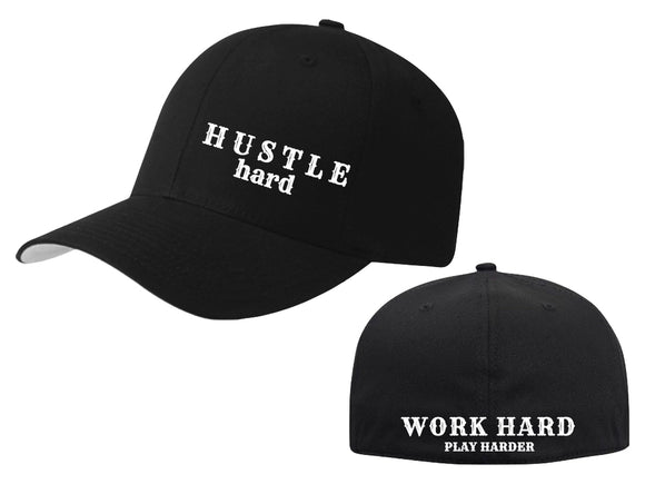 Front and back view of the Hustle Hard hat.