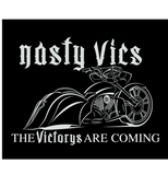 “Nasty Vics. The Victorys Are Coming” logo. 
